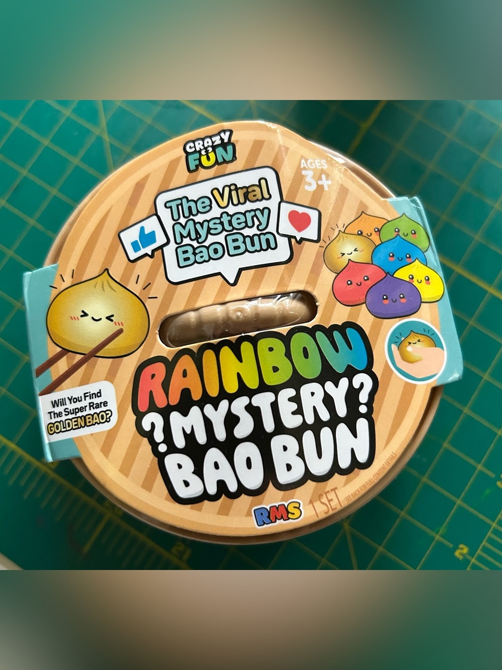VIRAL RMS CRAZY FUN Dumpling Squeeze Toy Original Rainbow Mystery Bao Bun. NWT